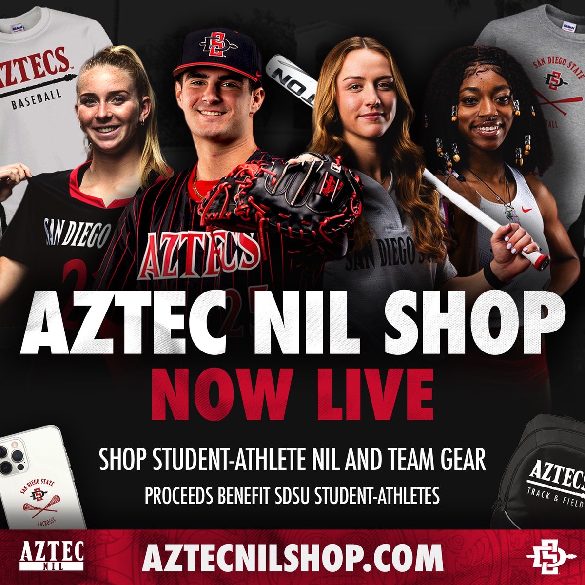 San Diego State's Aztec NIL shop is now live! Aztec NIL Shop: bit.ly/3wjrUQu Release: bit.ly/49EKHnN