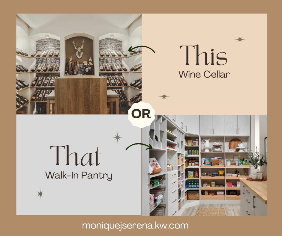 This is a toughie...what will it be...THIS or THAT?
.
.
#thisorthat #homerenovation #homeinspiration #homeimprovement #winecellar #walkinpantry