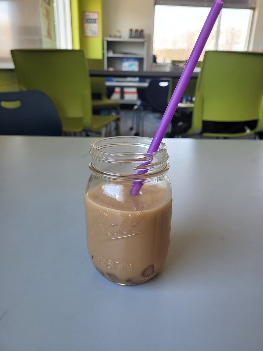 One of my students made a boba drink for me!  A+
