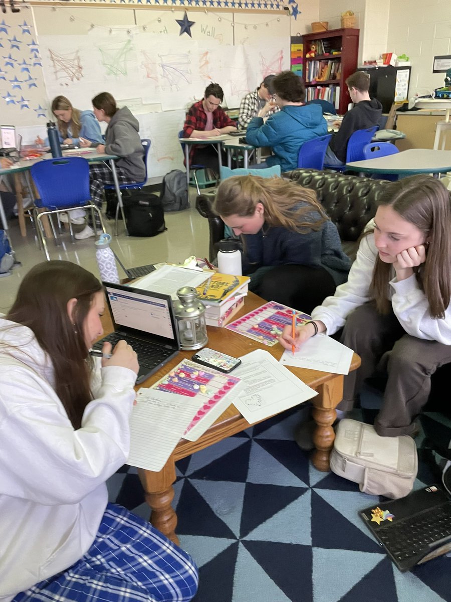 THS_DRoach's tweet photo. Thinking outside the box by creating a funny valentine letter from conversation hearts! @TuscaroraHS @DrHarris2019 @sugee27 @Principal0821 https://t.co/xejmMe7Mqr