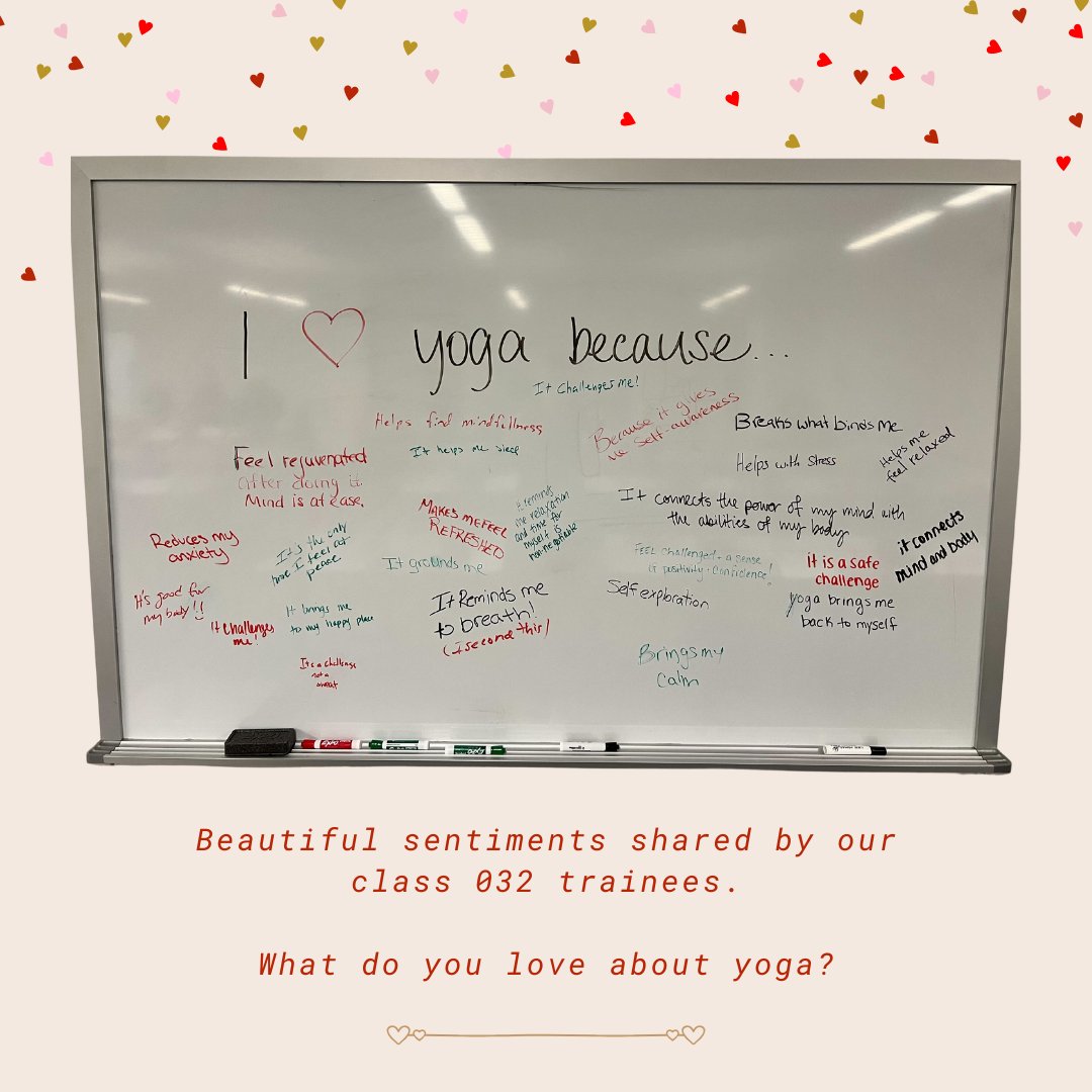 A day late but brimming with love! Our 032 instructor school includes 38 law enforcement professionals from New Hampshire, who LOVE yoga! 🧘‍♂️💖