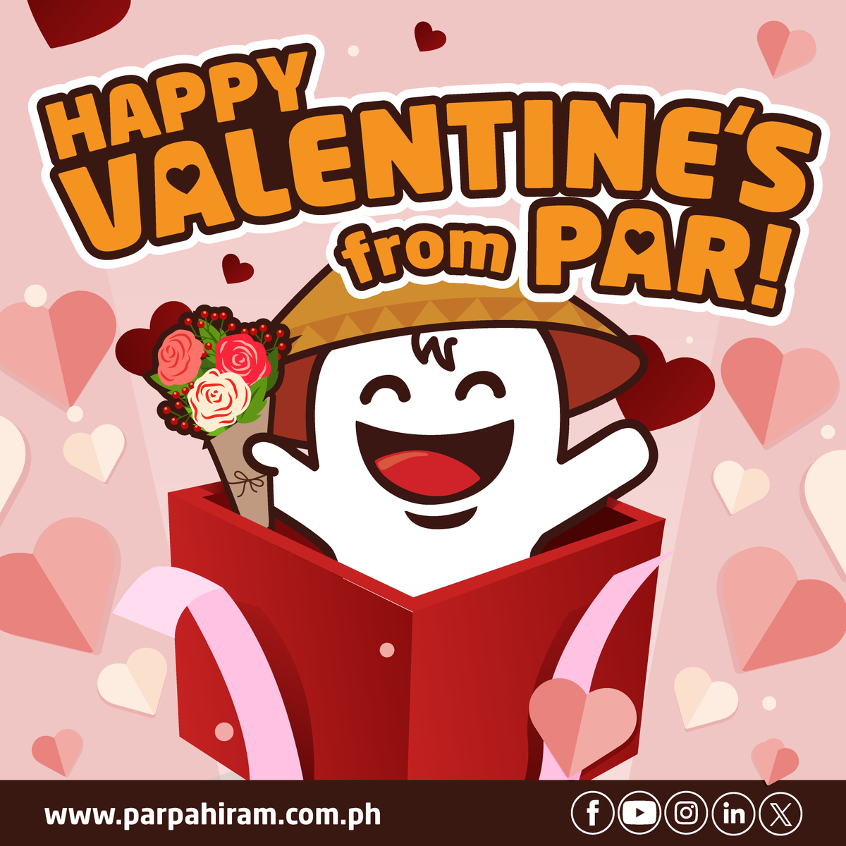 PH_Pahiram's tweet photo. Happy Valentine's Day From PAR❗❗❗

Don't forget to like👍🏻, share✍🏻 and follow😍 us on Facebook, Instagram, Twitter and Youtube for more❗

#ParPahiram #ParPahiramLoans #SayNoToPredatoryLoans #Loansph #Feb14 #Valentine'sDay https://t.co/w3hA6hVAbF