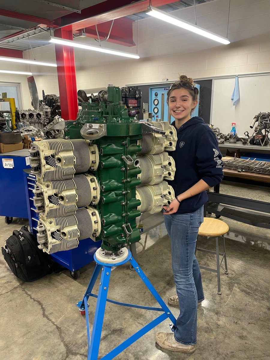 LycomingEngines's tweet photo. A few years back we donated these engines to Pennsylvania College of Technology for their aviation program to get a strong idea of how a #Lycoming works. It looks like they’re putting them to good use, This crew seems like they’d fit in well in our #ThunderboltEngine department! https://t.co/k3JKtDqCNT