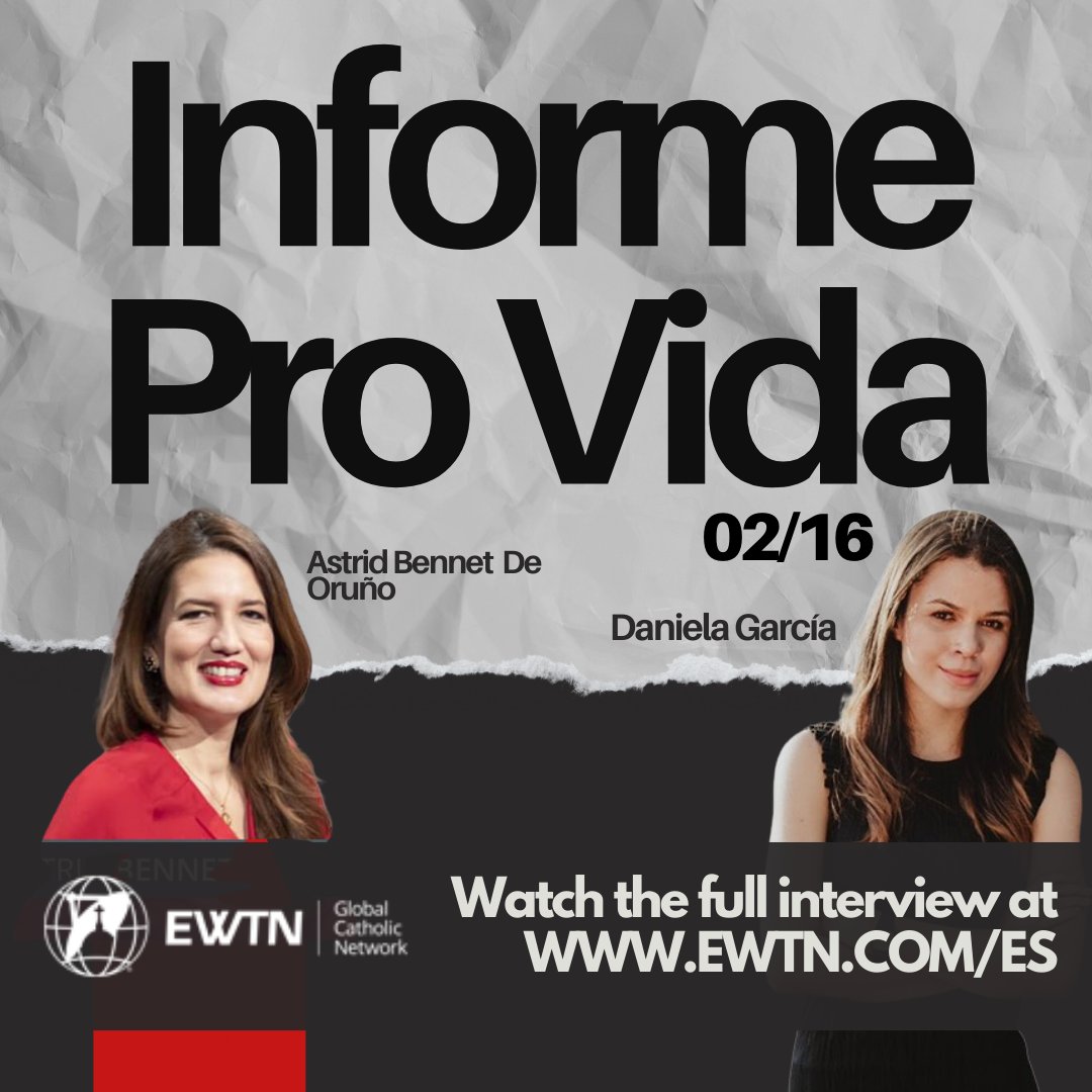 iycoalition1's tweet photo. 🕗 ¡Acompáñanos mañana a las 8:00 p.m. en Informe Provida! Daniela hablará sobre el trabajo impactante de la Coalición Internacional de Jóvenes, donde jóvenes apasionados escriben sobre temas pro vida y pro familia. ¡No te lo pierdas! @EWTNespanol https://t.co/NGNB5sUeqh