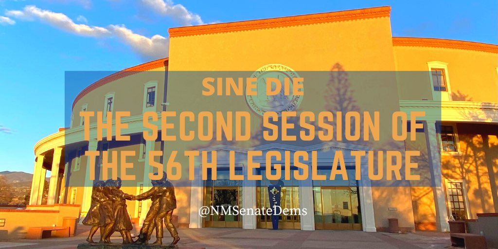 And that’s a wrap! The New Mexico State Senate has adjourned SINE DIE #nmleg #nmpol