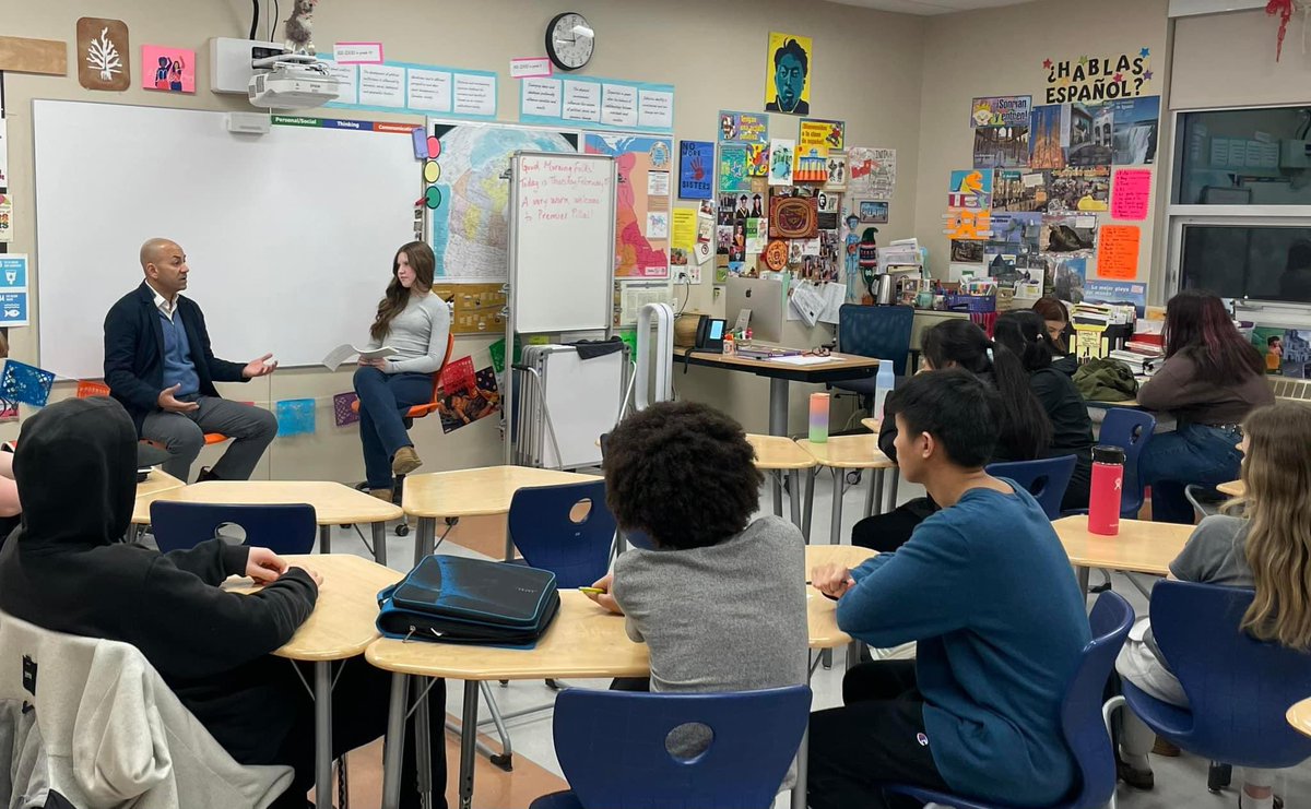 Today, I took some hard questions from the Grade 10 Socials Class at F.H. Collins Secondary School in Whitehorse. Thanks to the class and teachers who provided the opportunity to have an engaging discussion with the class.
