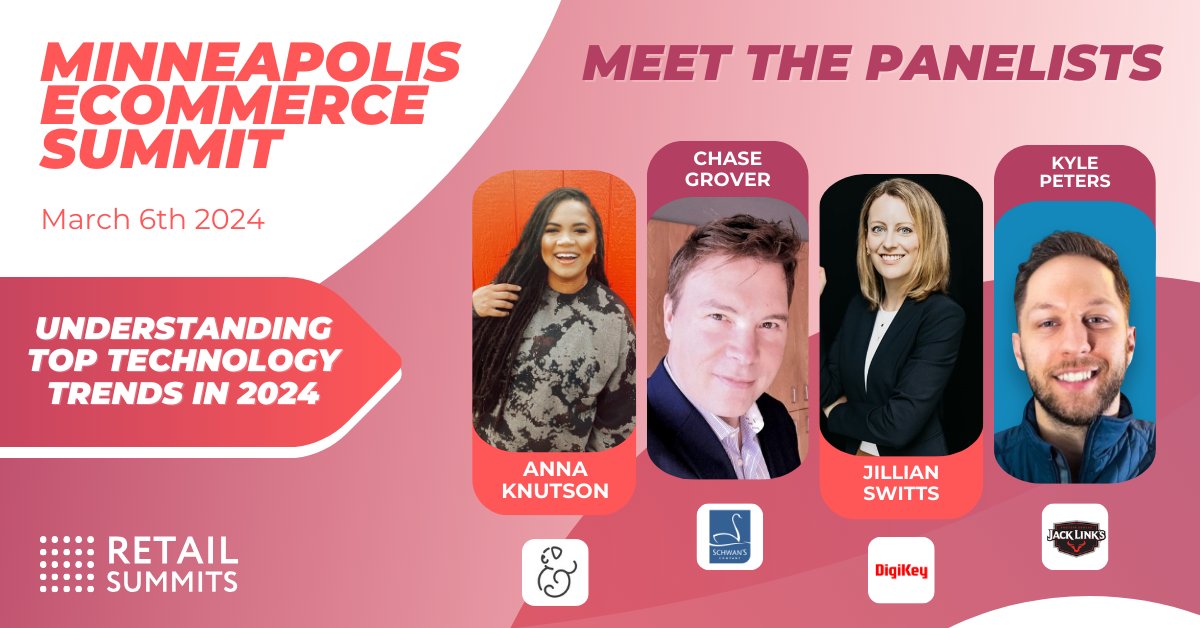 Retail Summits (@retailsummits) on Twitter photo 2024 is already proving to be a great year for digital evolution!
Join these retail leaders as they uncover top technology trends in 2024 this March at the Minneapolis eCommerce Summit!
Click here to register: lnkd.in/eizPC32i
#retailsummits #toptech #techtrends 2024 is already proving to be a great year for digital evolution!
Join these retail leaders as they uncover top technology trends in 2024 this March at the Minneapolis eCommerce Summit!
Click here to register: lnkd.in/eizPC32i
#retailsummits #toptech #techtrends