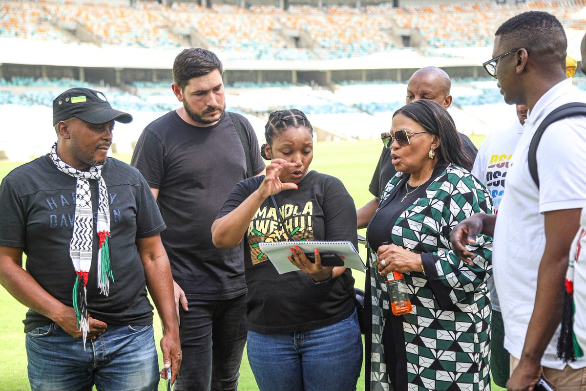 Today, we had our first dry run and we are excited to fill up Moses Mabhida. We are looking forward to the Manifesto Launch on the 24th February. Ga reyeng! 
#FillUpMoseMabhida
#ANCManifestoLaunch
#RegisterToVoteANC