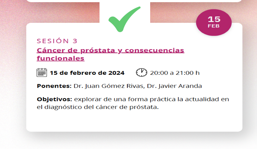 CMullerA's tweet photo. Estamos en directo!, todavía puedes conectarte...#FrontUrology @sinug_org @InfoAeu @JGomezRivas @ResidentesAEU Cancer de próstata y consecuencias funcionales https://t.co/HkewWvhyIe