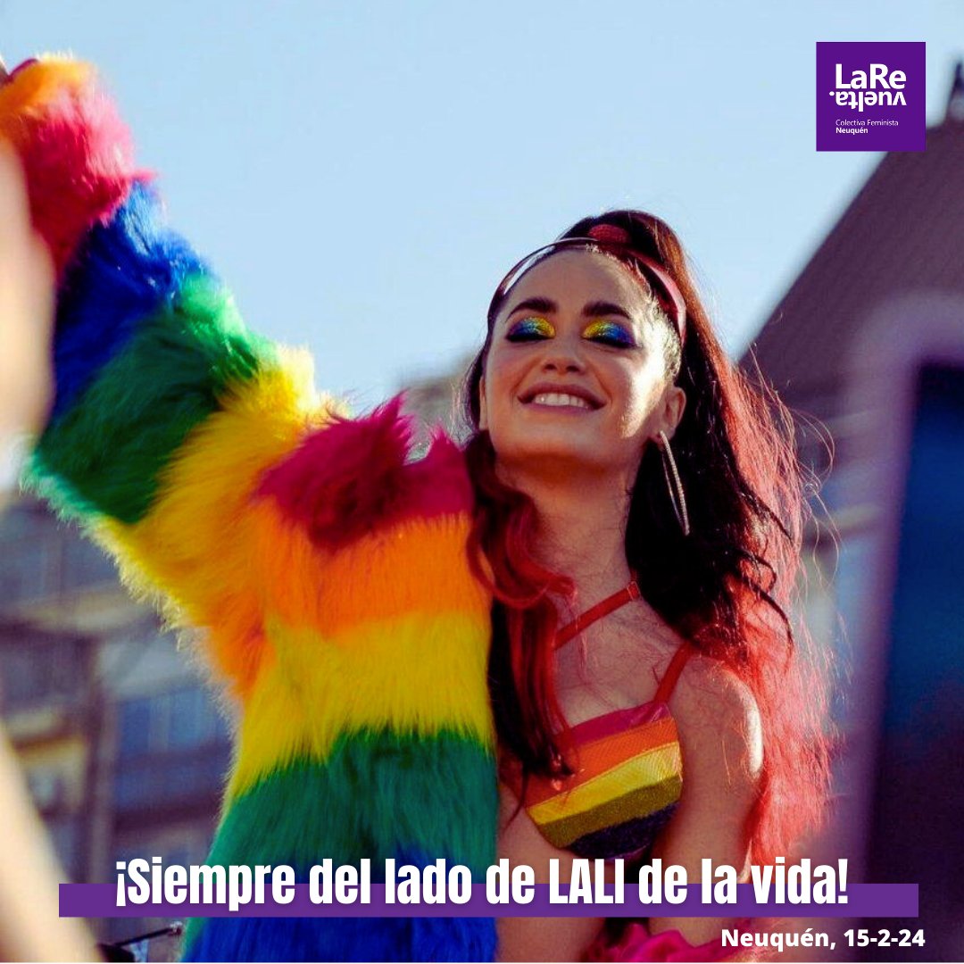 ¡Siempre del lado de <a href="/lalioficial/">Lali</a>  de la vida!

El ataque recurrente del Presidente Javier Milei a Lali es una muestra más de su odio a la alegría popular que nos dan artistas como ella. Es una muestra más de su misoginia, su constante ataque a mujeres con voz pública y que🧵👇