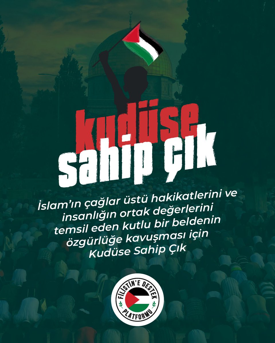 Sınır kapılarından insani yardımların geçişini engelleyerek çocuk, kadın ve yaşlıları açlığa mahkum eden soykırımcılara karşı birlik oluyoruz.

#KudüseSahipÇık