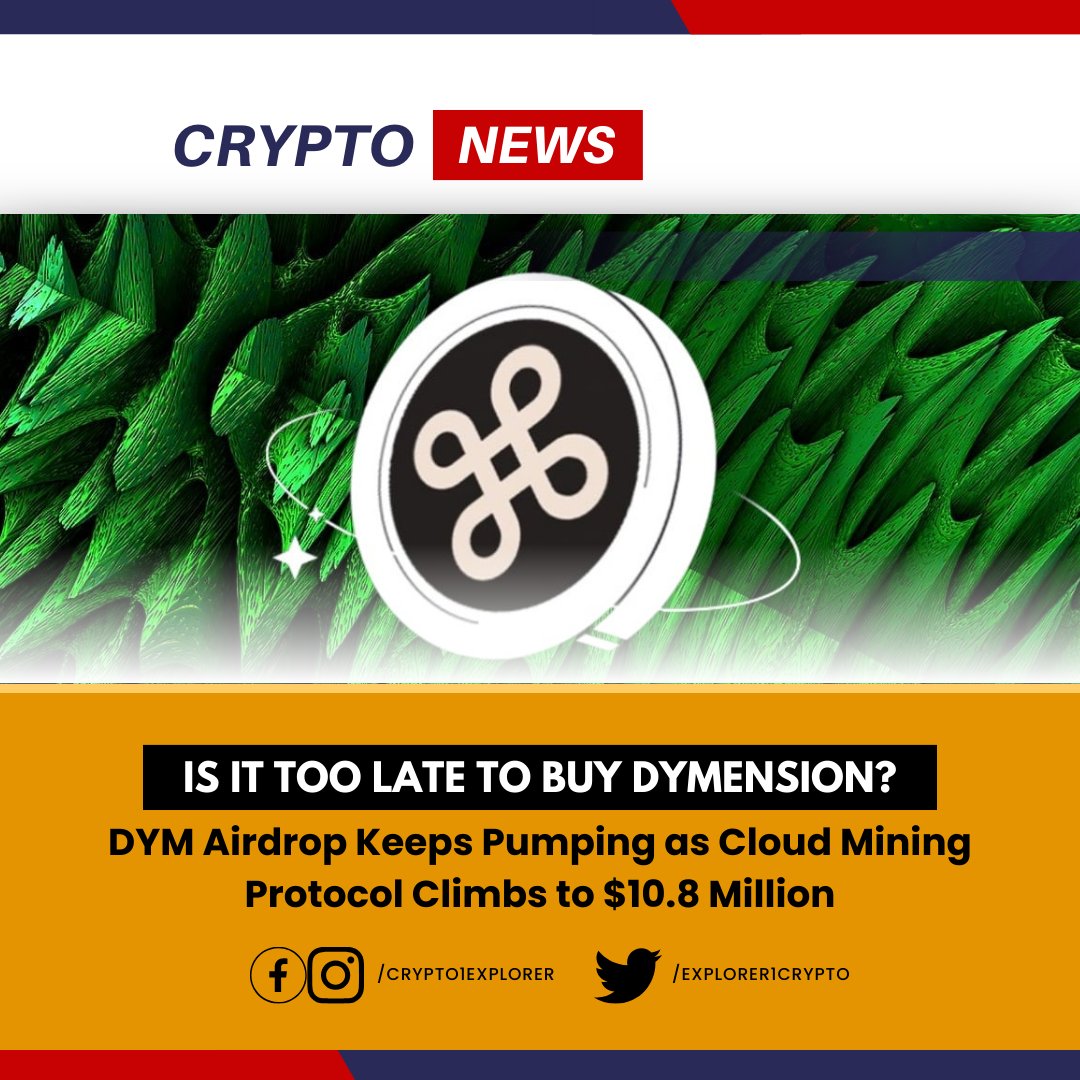 Explorer1Crypto's tweet image. Crypto Update 
DYM price has continued pumping, but now with FOMO-investors sidelined.

tinyurl.com/y5a9zv85
#ThirstyThursday #Flames1stGoal #LoveIsBlindS6 #ArriveScam #FlagDay #nlwx