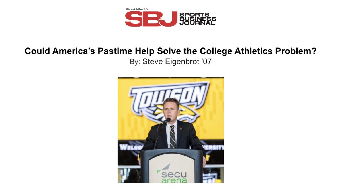 OhioUSportsAd's tweet photo. Check out this article written by Steve Eigenbrot '07 on Sports Business Journal! #OhioFamily

https://t.co/5TAFWtog1z https://t.co/xU6j3IdbL5