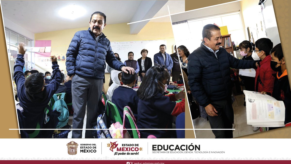 secti_edomex's tweet photo. ¡Responsabilidad compartida en la #Educación! 🤜🤛
Al recorrer la Esc. Primaria "Vicente Riva Palacio" en #Texcoco, el Srio. Miguel Ángel Hernández, dialogó con docentes, alumnos y padres de familia sobre la importancia de la participación de todos en el quehacer educativo. 🏫💪 https://t.co/QNseYNcmUw
