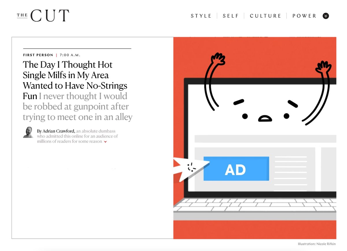 excited to report that my latest column has been published on the homepage of the cut!