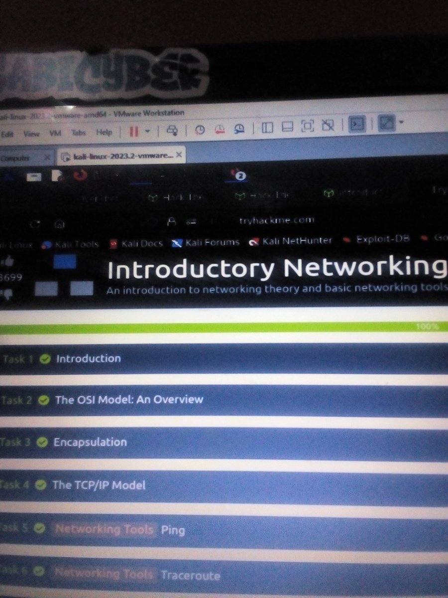 cyberzee_'s tweet image. After completing the networking fundamentals YouTube videos.I needed where I will practice what I learnt. So I decided to go back to my completed tryhackme introductory networking and went over it again.
I learnt how to use #networkingtools like #ping,#traceroute,#whois and #dig