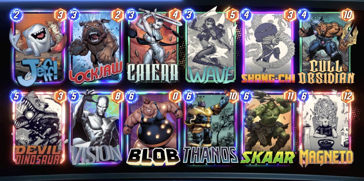✅ ♾️ on main account. Played all kind of decks. Sera Tech, Bounce Swan, Junk G-man. Final push from 94-100 with Cull Lockjaw Thanos and the featured location. Time to work on Smurf.