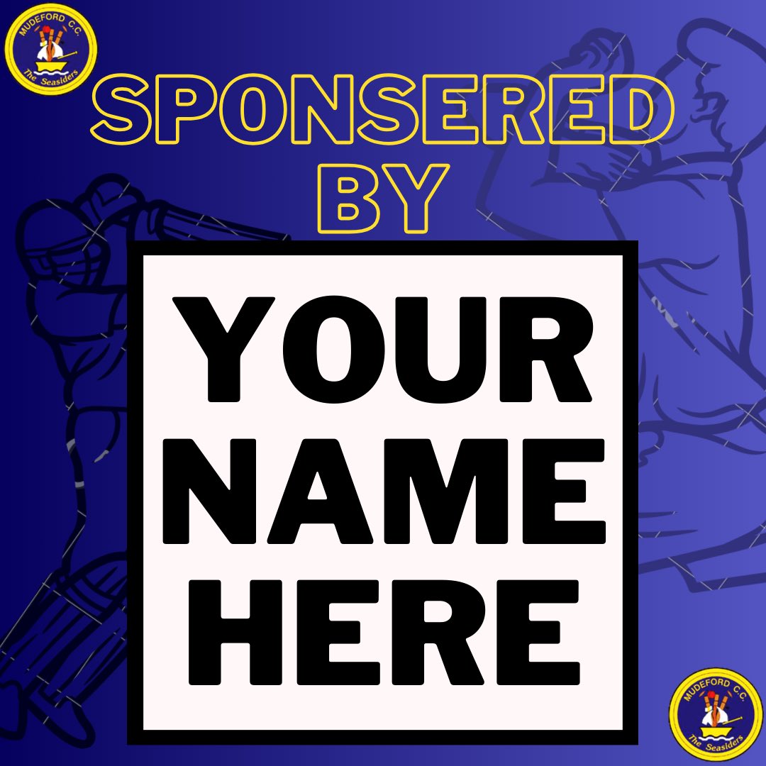Mudeford CC (@mudefordcc) on Twitter photo We are offering sponsorship opportunities for the upcoming 2024 season, so if you want regular advertising throughout the 2024 summer please get in touch.
Contact us through our social media channels or email us at mudefordccsec@outlook.com
#cricket #womenscricket #hergametoo We are offering sponsorship opportunities for the upcoming 2024 season, so if you want regular advertising throughout the 2024 summer please get in touch.
Contact us through our social media channels or email us at mudefordccsec@outlook.com
#cricket #womenscricket #hergametoo