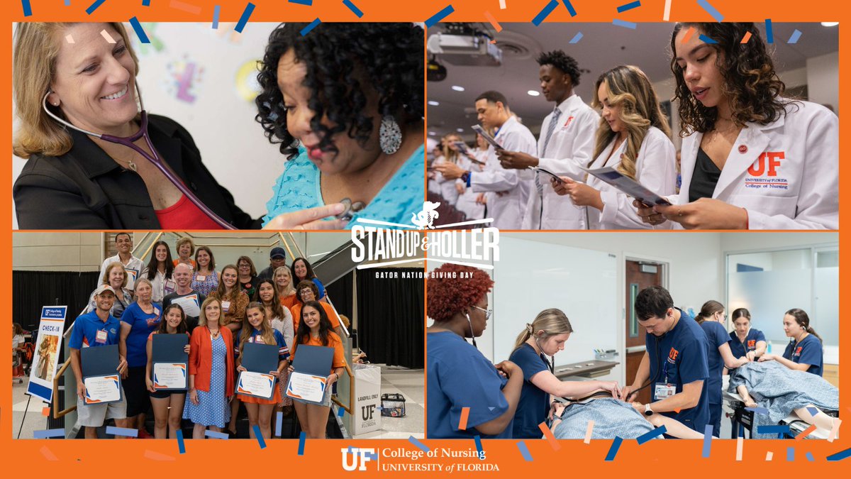 Nurses are caring and competitive! Help us reach the top of the UF leaderboard on Gator Nation Giving Day. Even $1 counts! Your gift supports our college and community health initiatives. Hurry, join us before midnight! givingday.ufl.edu/pages/college-…