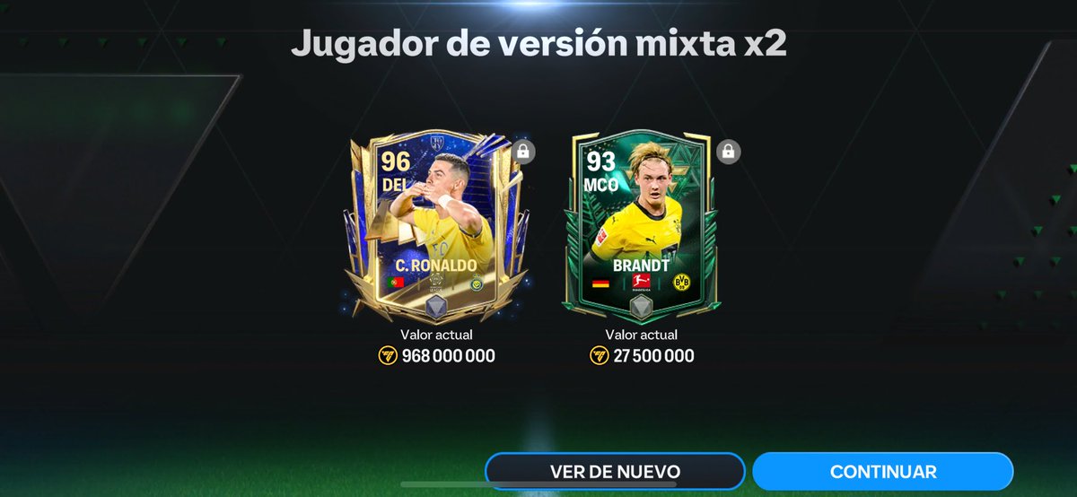 Buen día hoy @JoseAlep1 @FIFAMobile_ooc @EASFCMOBILE