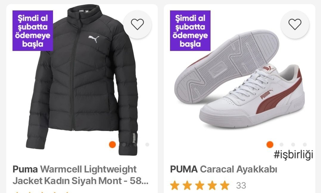 Kısa süreliğine; PUMA marka ürünlerde sepette net %30 - %40 - %50 indirim var! Link 👉 app.hb.biz/TkbpCJu8H57o