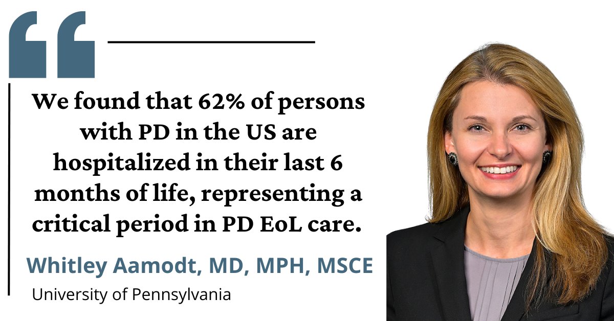 In the latest DEI blog, Dr. Whitley Aamodt discusses her recently published article in Neurology: Clinical Practice on sociodemographic and geographic differences in end-of-life inpatient care intensity among persons with #ParkinsonDisease in the US: bit.ly/4by9onr