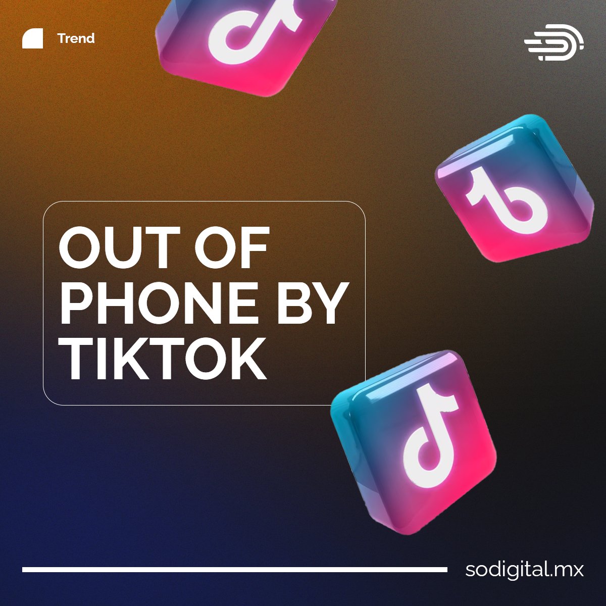 SoDigitalMx's tweet image. ¿Cómo ayuda el #OutOfPhone a las marcas? 👀 Aumenta la visibilidad de su contenido de #TikTok en pantallas digitales de restaurantes, cines, vallas publicitarias. 😱

#Marketing #SocialMedia #CommunityManagement #Copywriting #DiseñoGráfico #Publicidad #redessociales