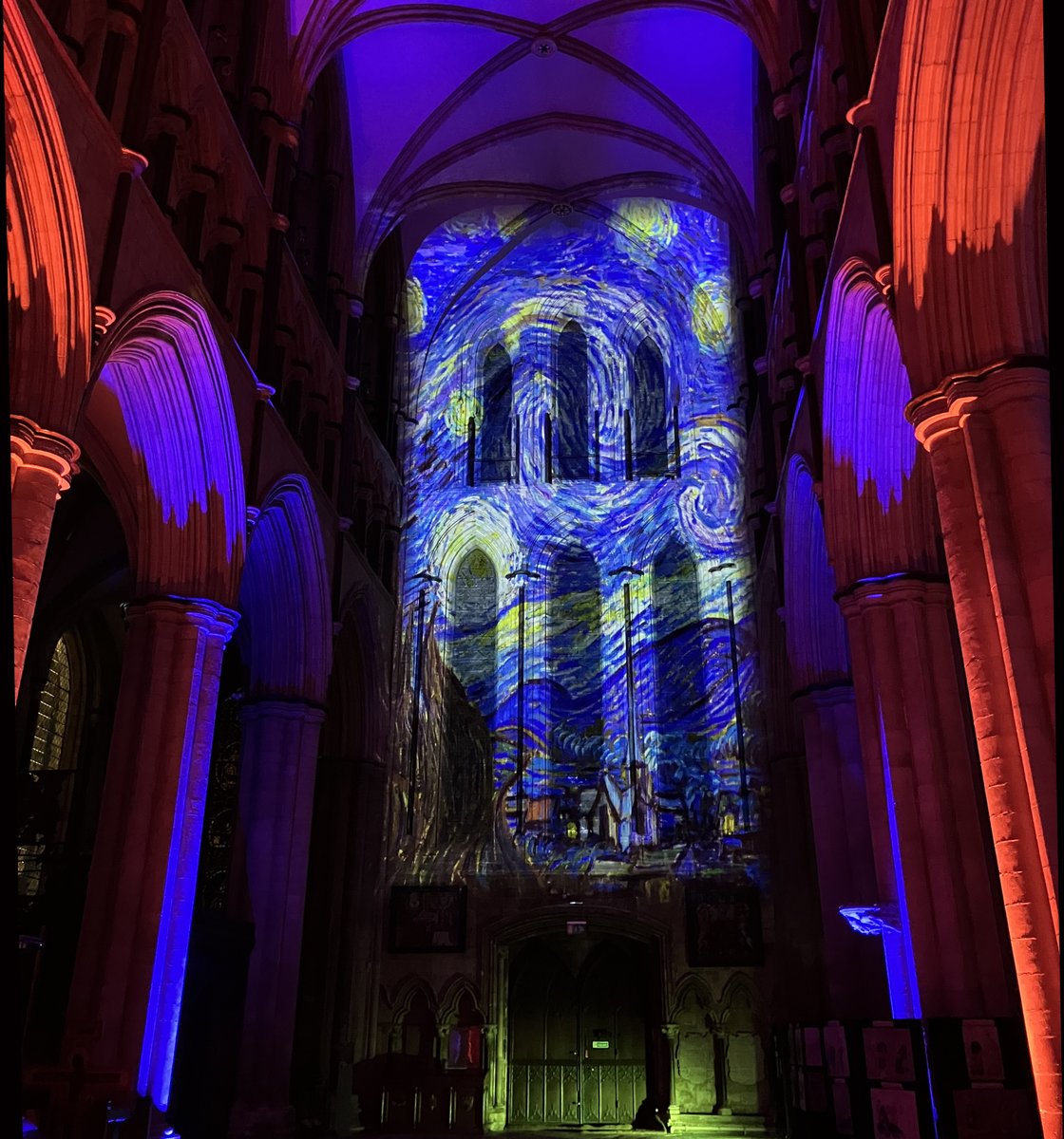 It's a starry starry night with @luxmuralis at @Bev_Minster
