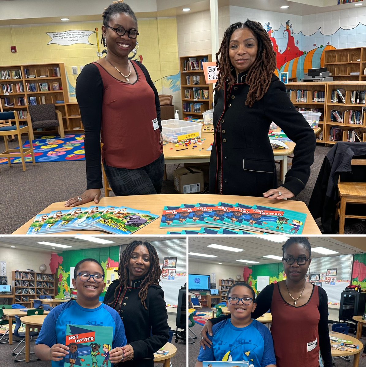 STEAMrisingorg's tweet photo. Huge THANK YOU to amazing authors Dwylett Montgomery &amp; Dr. Shola Ezeokoli for coming out to our school to share their amazing books (available on Amazon).  The kids had such a great time! https://t.co/I5a7mBinDD