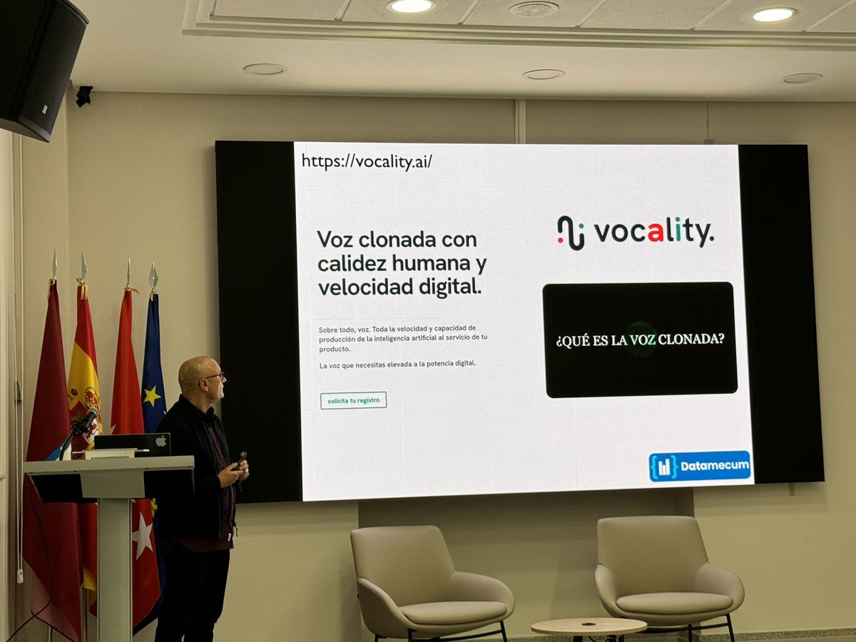 Super charla de Emilio Soria, compañero de Vocality.ai, sobre los “Pepinos” de la IA.

Esperamos verlos en una siguiente charla.

Atentos a futuras publicaciones.

#IA #startup #voicecloning