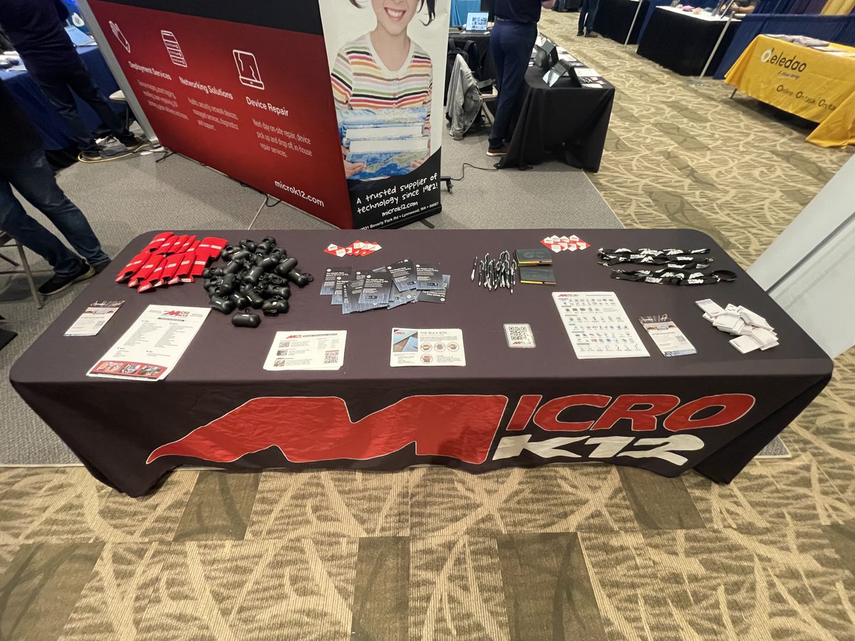 MicroK12's tweet photo. Exciting times at NCCE 24! Swing by Booth 300 to grab cool swag and talk about transforming education together! #EdTechRevolution #ConferenceAdventures #ncce24 https://t.co/a5txSsccy9