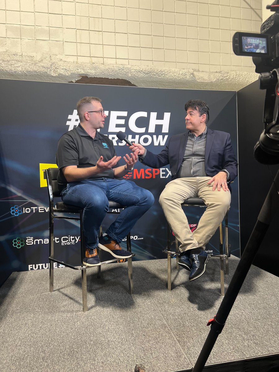 HuntressLabs's tweet image. Something fun is coming! Stay tuned for more to come from #TECHSUPERSHOW as @TEHenryWashburn, Sales Engineering Manager at @HuntressLabs sits down with @rtehrani at the #MSPExpo.