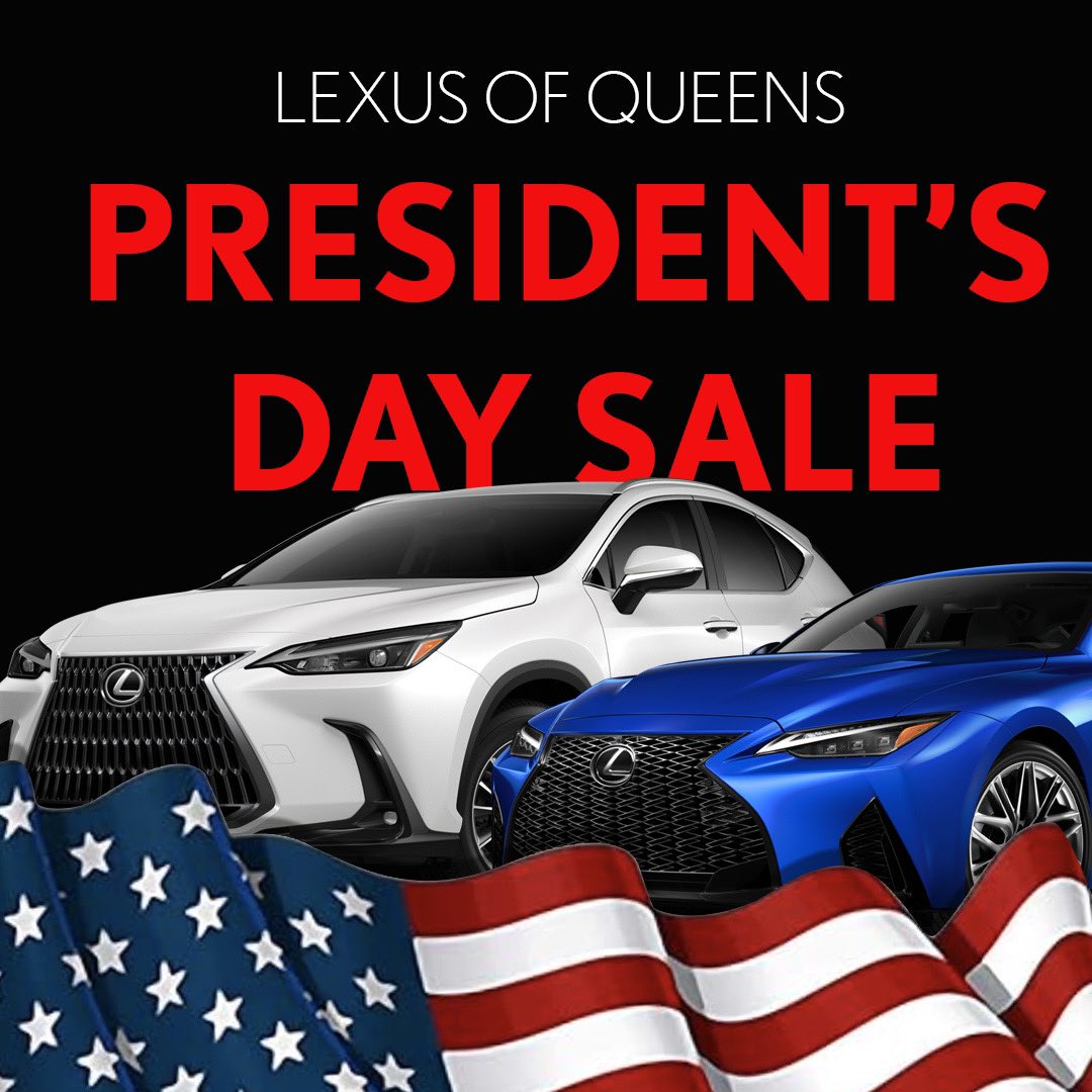 Our President’s Day Event is on! #lexusofqueens #luxurycars #lexus #longislandcity #queens #nyc #presidentsday #carsofinstagram #carsofinsta #experienceamazing 

lexusofqueens.com
