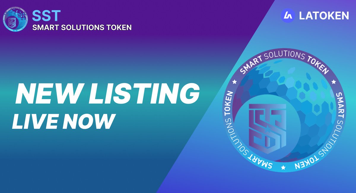 Latoken_cex's tweet image. 🏆SMART SOLUTIONS TOKEN (SST) has been listed on LATOKEN

Smart Solutions Token is a new token developed by Smartmix Ltd. with the aim of supporting smart solutions. SST token is the bridge between technology and users, creating a decentralized community that advances in the…