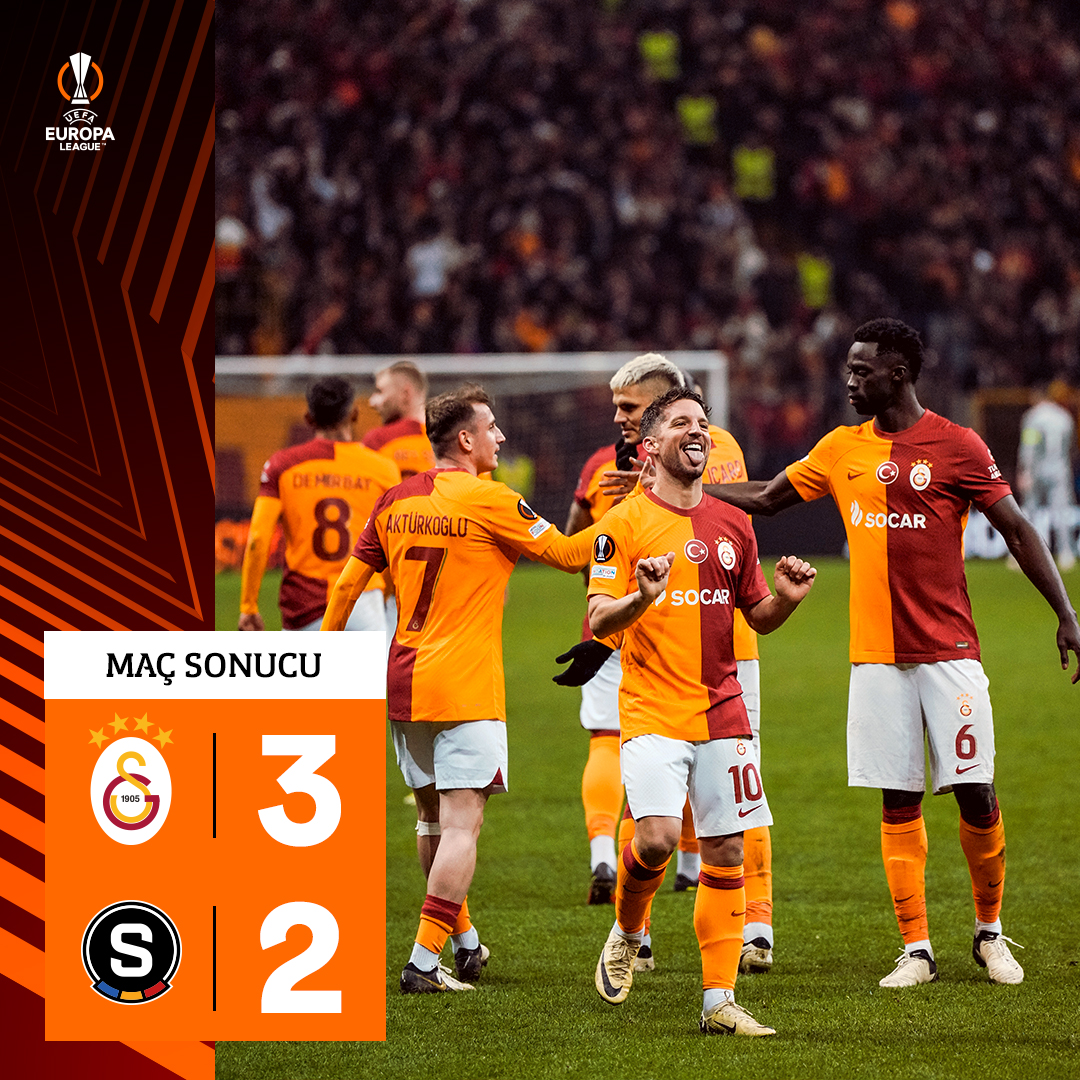 Müthiş taraftar, müthiş mücadele ve galibiyet bizim! 🙌

Maç sonucu: Galatasaray 3-2 AC Sparta Prag 👏

#GSvACS #UEL