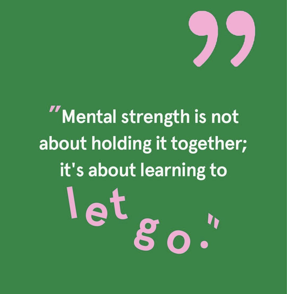 actionhappiness's tweet image. Mental strength is not about holding it together; it’s about learning to let go

Image: @Headspace