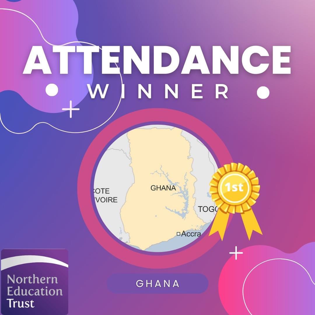 Well done to this weeks attendance winners, year 7 - Ghana. Keep up the good work #PROUD #AttendanceMatters