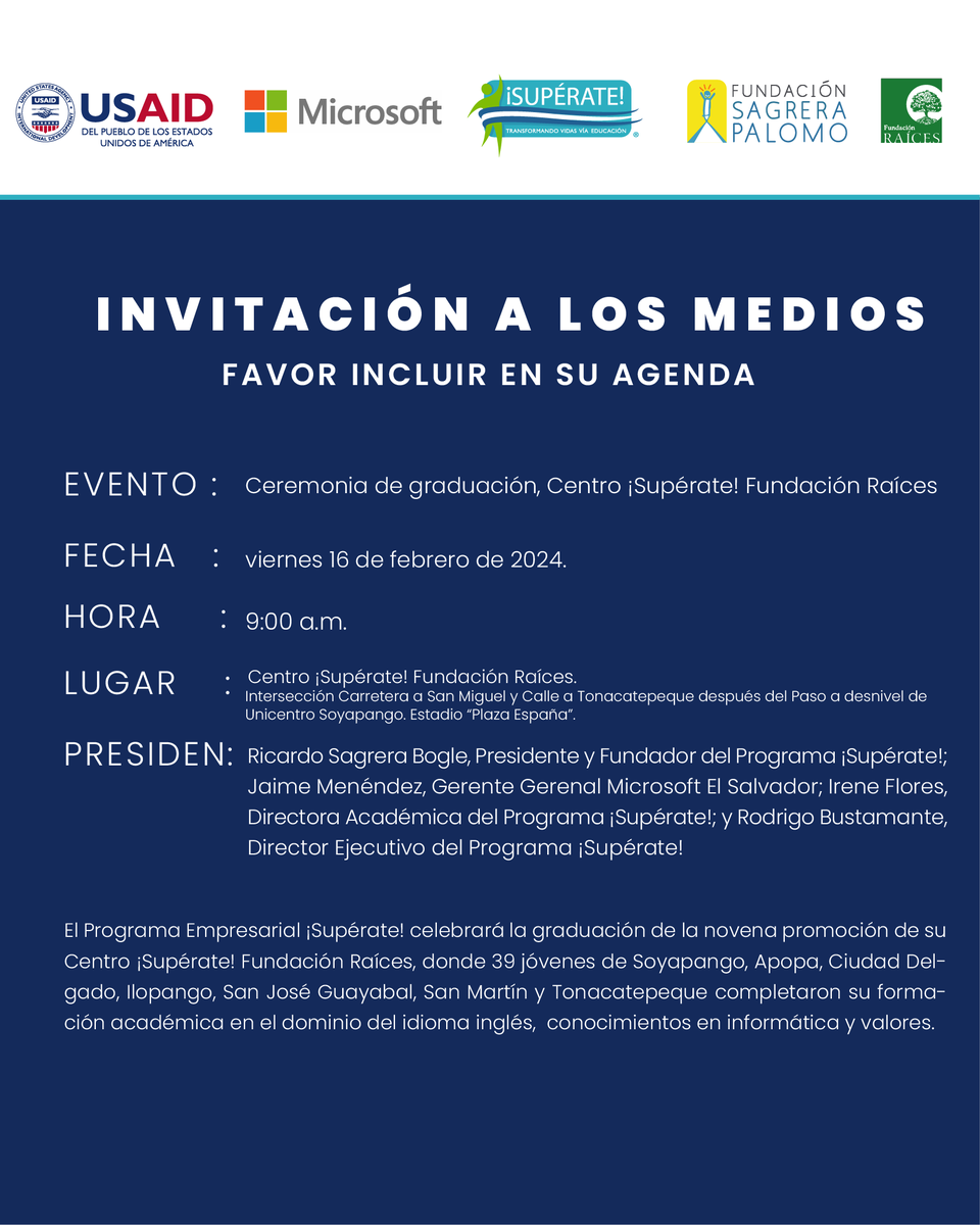 Programa ¡Supérate! tweet media