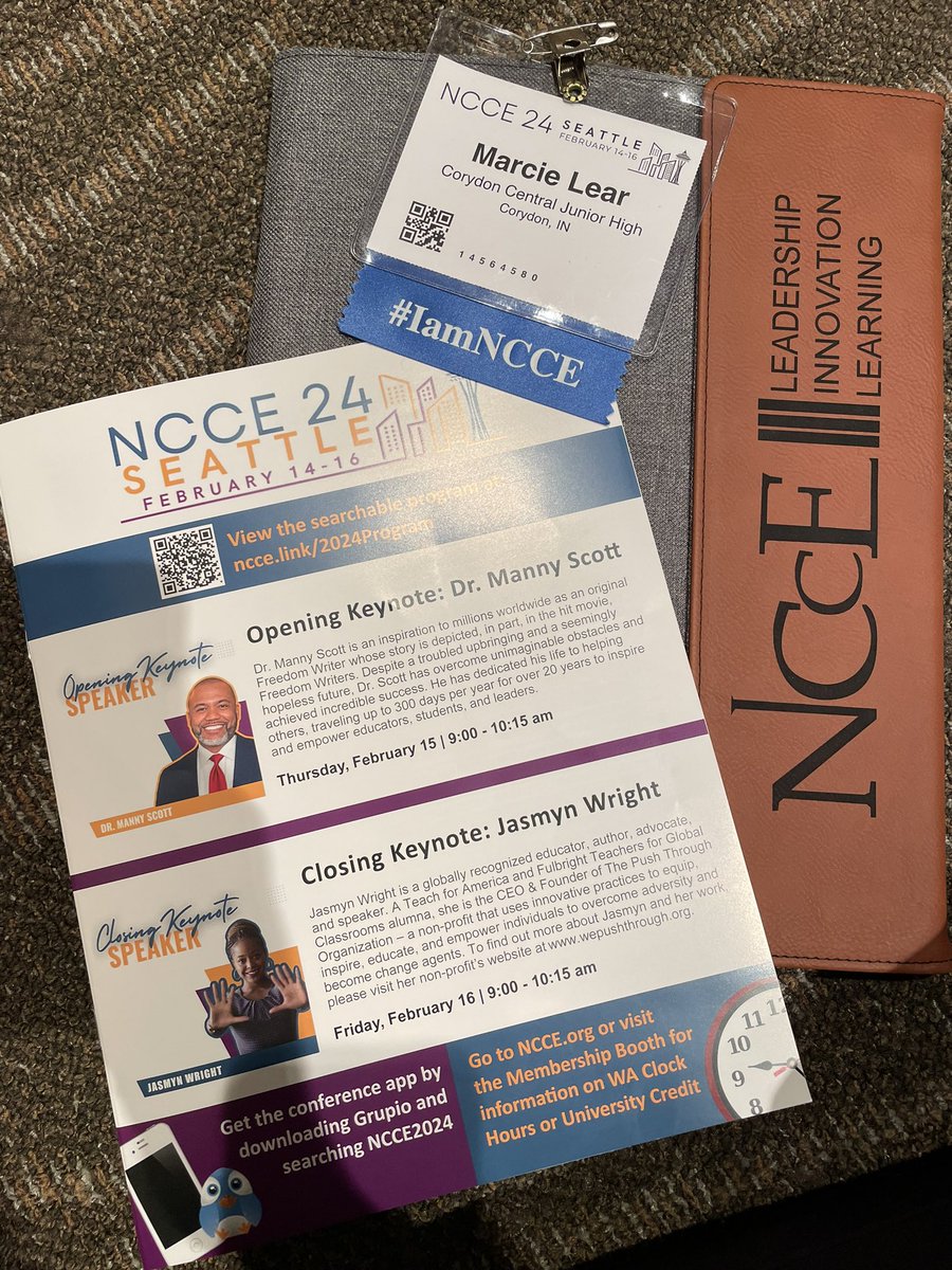 I’ve looked forward to attending #NCCE24 for a long time and day one did not disappoint! Outstanding sessions with Jason Neiffer, Ken Shelton, and Tyler Rablin.  #iamncce