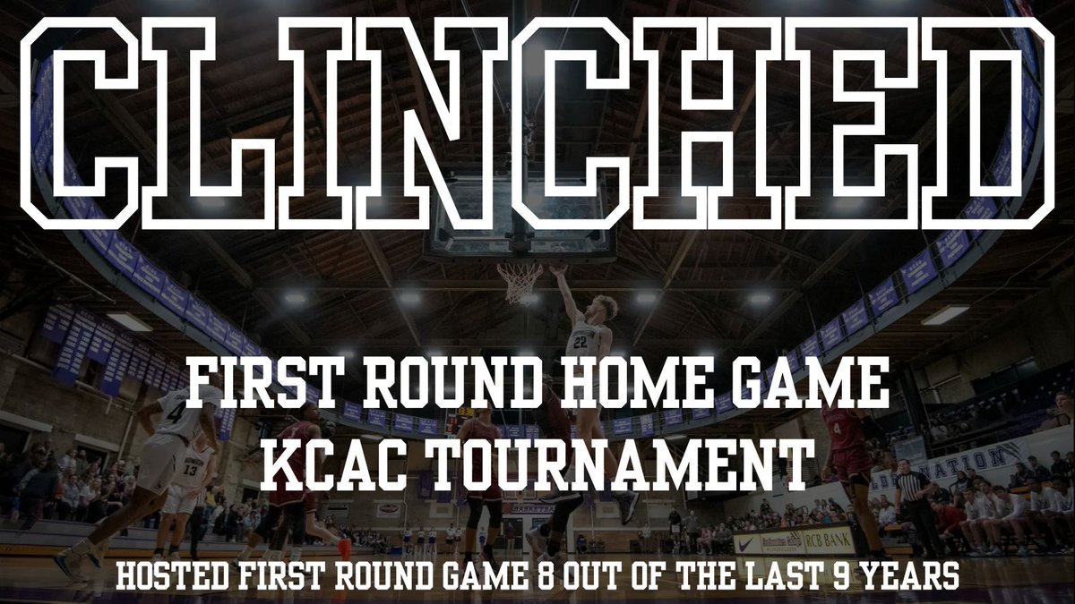 With Yesterday's win against Friends, we have guaranteed a home KCAC tournament game! This is the 15th season in a row making the KCAC Conference Tournament under HC @coachOBatSC. 📅Thursday | February 29th, 2024 ⏰7PM Tip 📍Stewart Fieldhouse 🆚 TBA