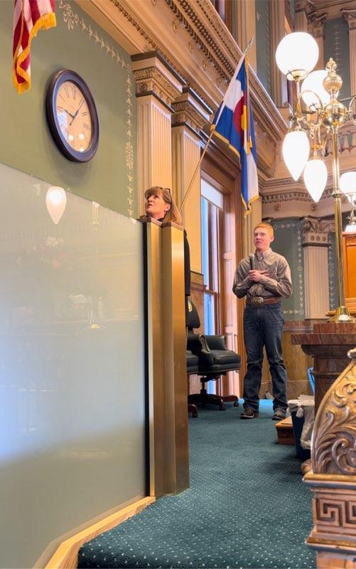 Matt Cook (@casbmattcook) on Twitter photo What an honor for Jett from <a href="/SouthRouttSD/">South Routt School District</a>
to lead the Colorado House in the pledge this morning. Thank you Rep. <a href="/MeghanLukens/">Meghan Lukens</a> for setting this up. Jett's Mom serves on the Board of education in their community .<a href="/CASBConnect/">CASB</a> What an honor for Jett from <a href="/SouthRouttSD/">South Routt School District</a>
to lead the Colorado House in the pledge this morning. Thank you Rep. <a href="/MeghanLukens/">Meghan Lukens</a> for setting this up. Jett's Mom serves on the Board of education in their community .<a href="/CASBConnect/">CASB</a>