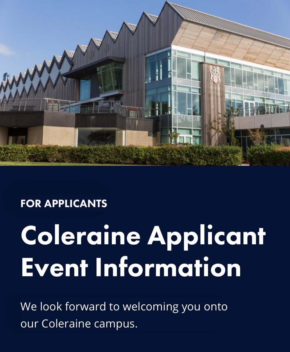 🍎🏄‍♂️🍊APPLICANT DAY 🚵‍♀️🥑🚣‍♂️

Join us on the Coleraine Campus to find out more about our newest sport degrees:

🔹BSc (Hons) in Sport &amp; Exercise Nutrition
🔸BSc (Hons) in Outdoor Adventure

📅 Saturday 17th February.

👉 ulster.ac.uk/study/undergra…

RTs welcomed! 🙏