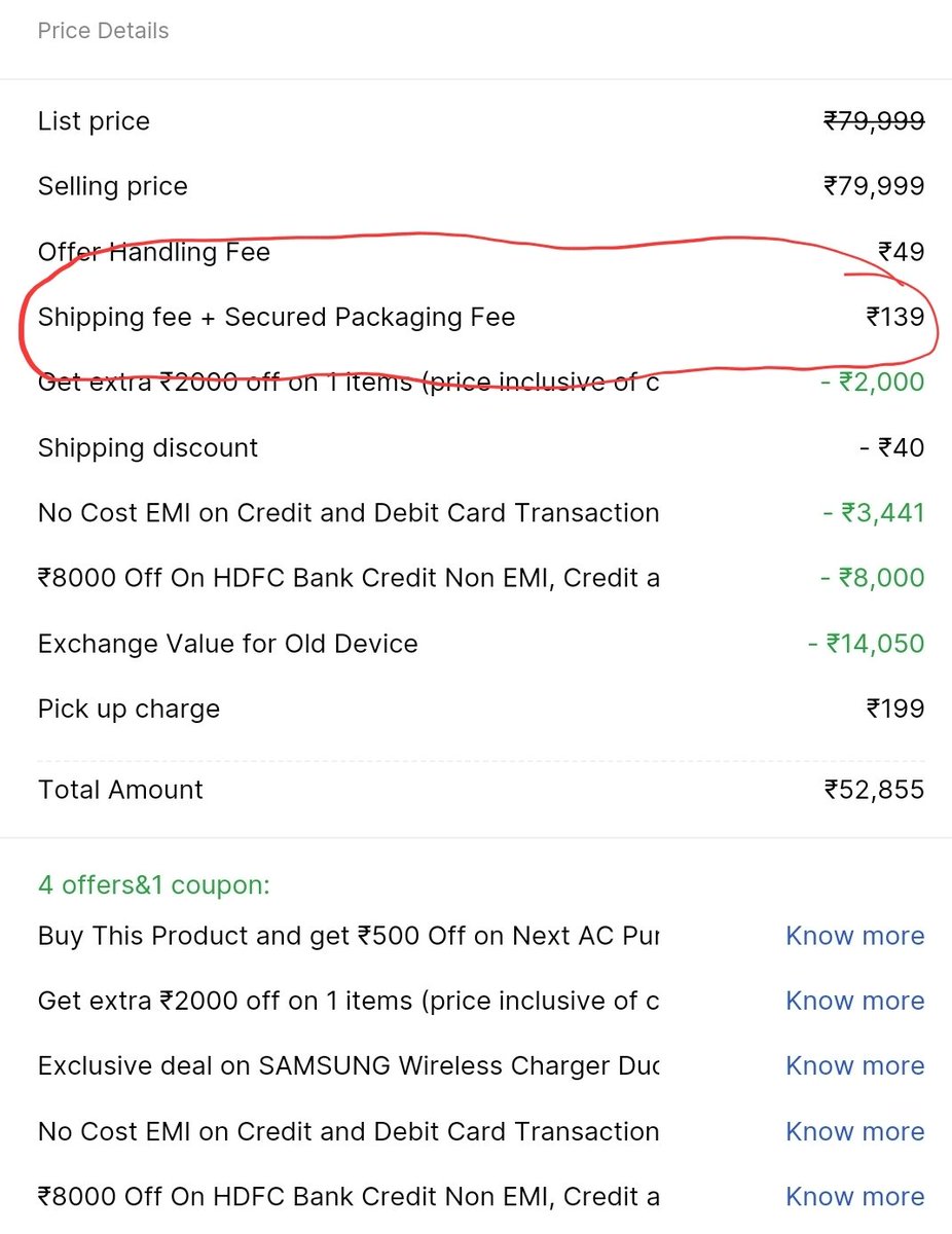 i_sho01's tweet photo. @Flipkart @flipkartsupport when you guys doesn't even the Delivery Charges on the High Value Item.. Why will i leave my Cashback of Rs. 5000 https://t.co/owQDl9kquD