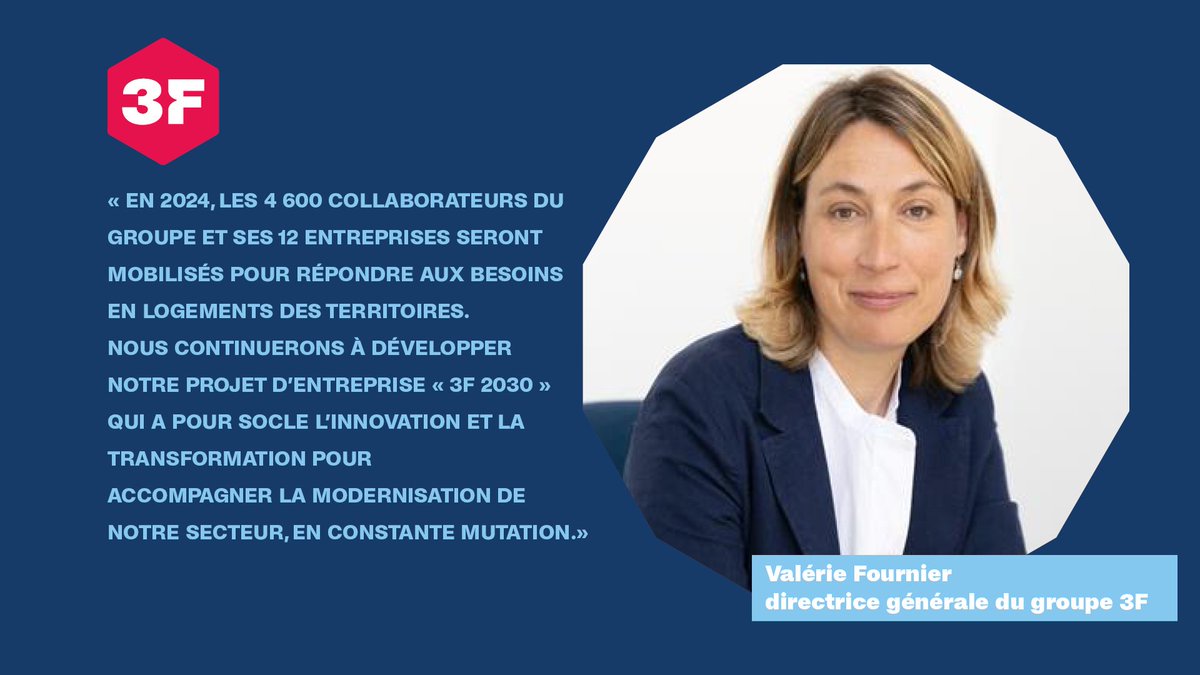 🚀#3F 2023, une année record ✅#3F 2024, la transformation boostée par l’#innovation ! Les objectifs 2024 du groupe en matière de #construction sont ambitieux, de quoi renforcer le statut de 3F de premier contributeur d' @ActionLogement. @f_lesache ➡️bit.ly/3SyUBA6