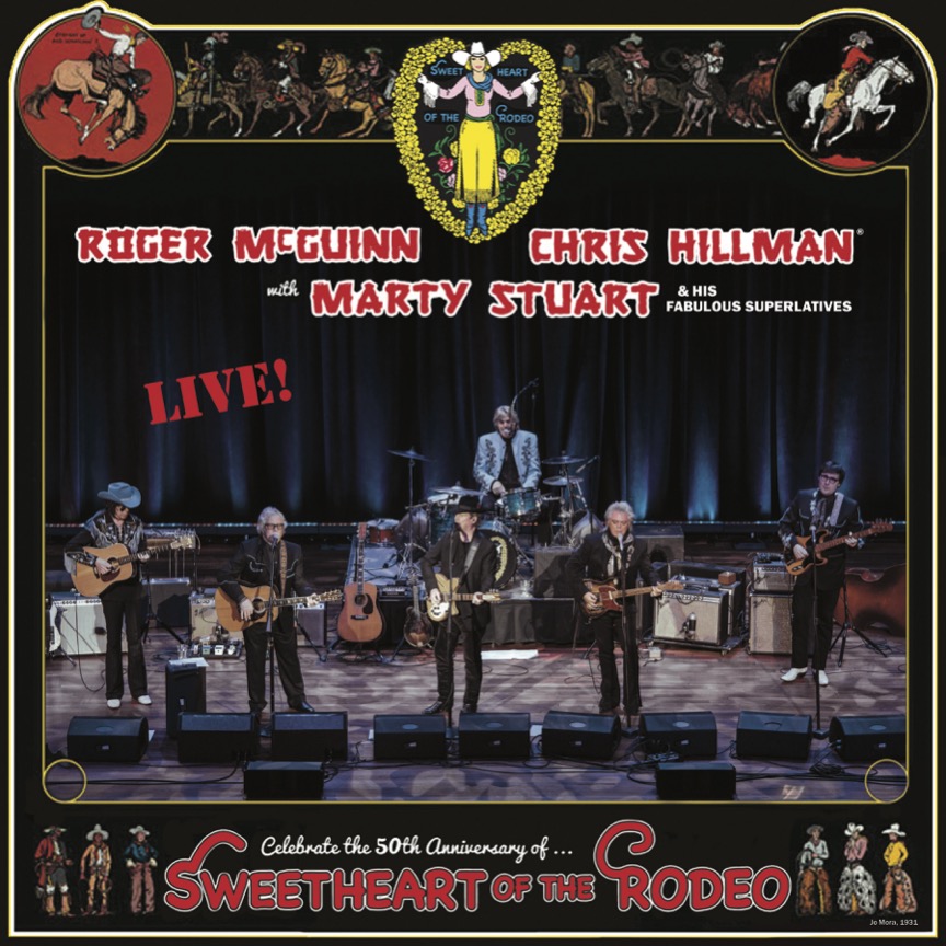 Excited to announce a special project we've been working on SWEETHEART OF THE RODEO 50TH ANNIVERSARY LIVE RECORD STORE DAY LIMITED EDITION (2,500) TRANSLUCENT GOLD VINYL 2 LP coming April 20th, 2024 to your local record store! 'As a band, we got to be the Byrds, and Roger and