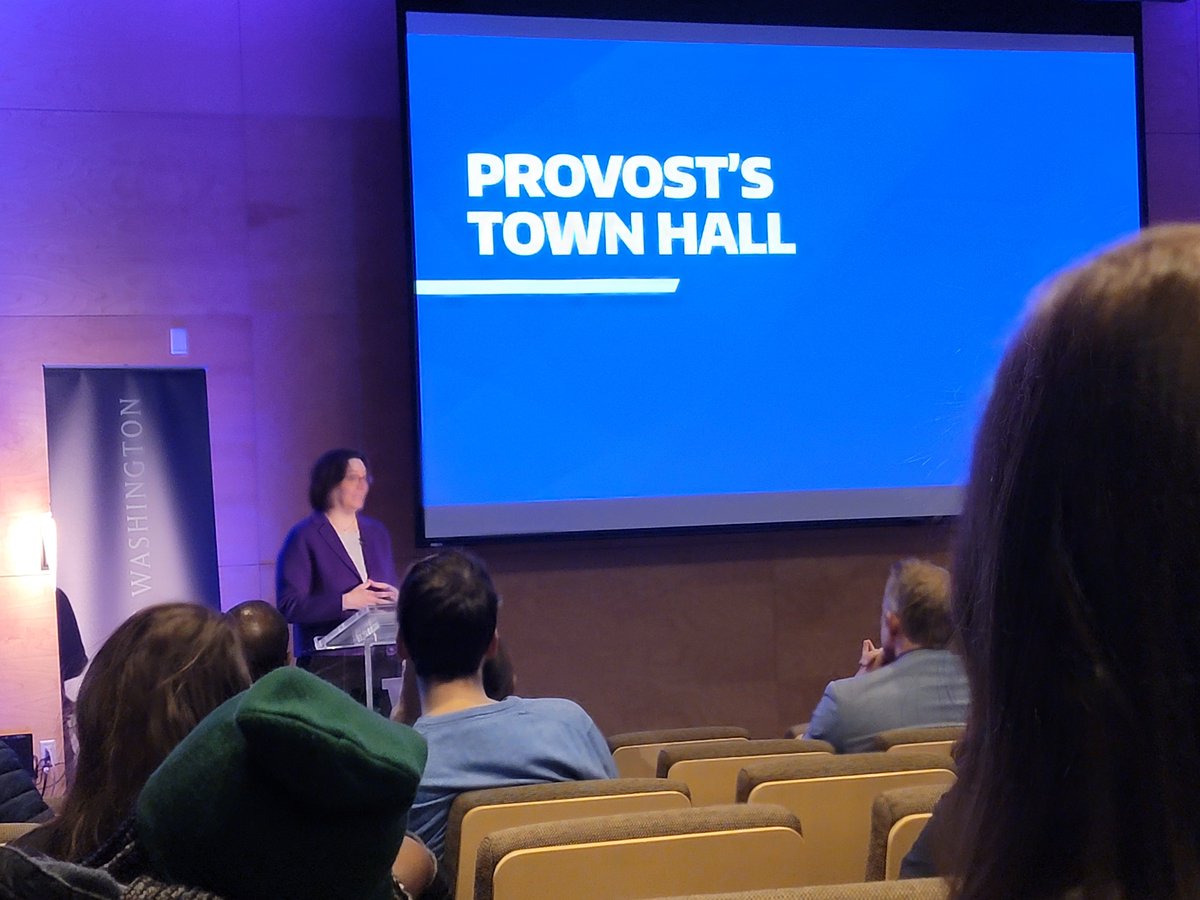 .@UW Provost @TriciaSerio announces the creation of a Task Force on Artificial Intelligence at her Town Hall. @TechPolicyLab Co-Director @yoshi_kohno will serve on the Task Force. washington.edu/provost/2024/0…