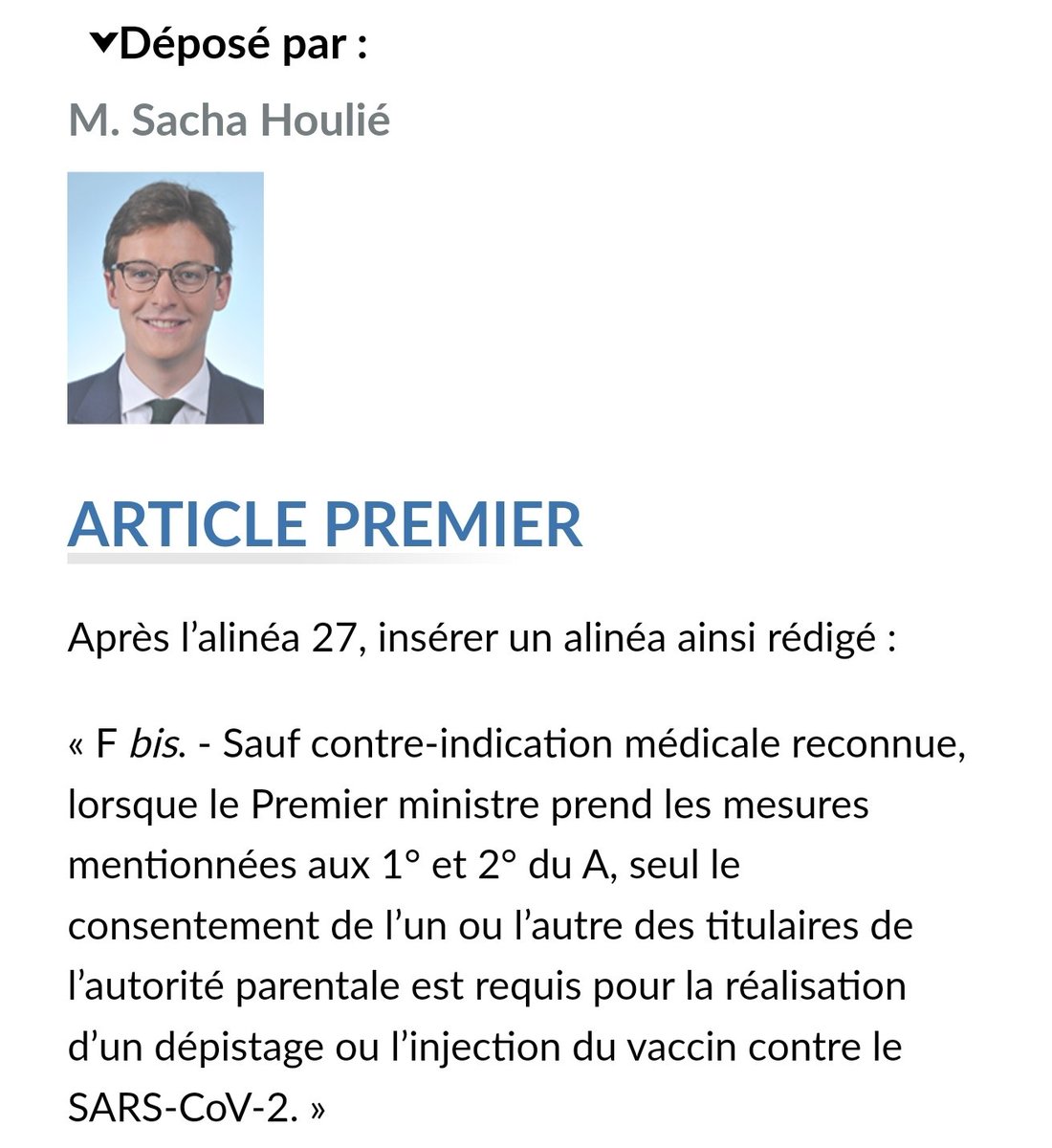 TimeVoyageur's tweet photo. @LCP @SachaHoulie @LeTrombinoscope L'ordure qui a proposé cet amendement pour emmerder les familles et faire injecter des enfants inutilement avec une injection expérimentale !!!!!
#Pfizer #veran #McKinsey #BigPharma #macronistant https://t.co/ZUwojf2BW2