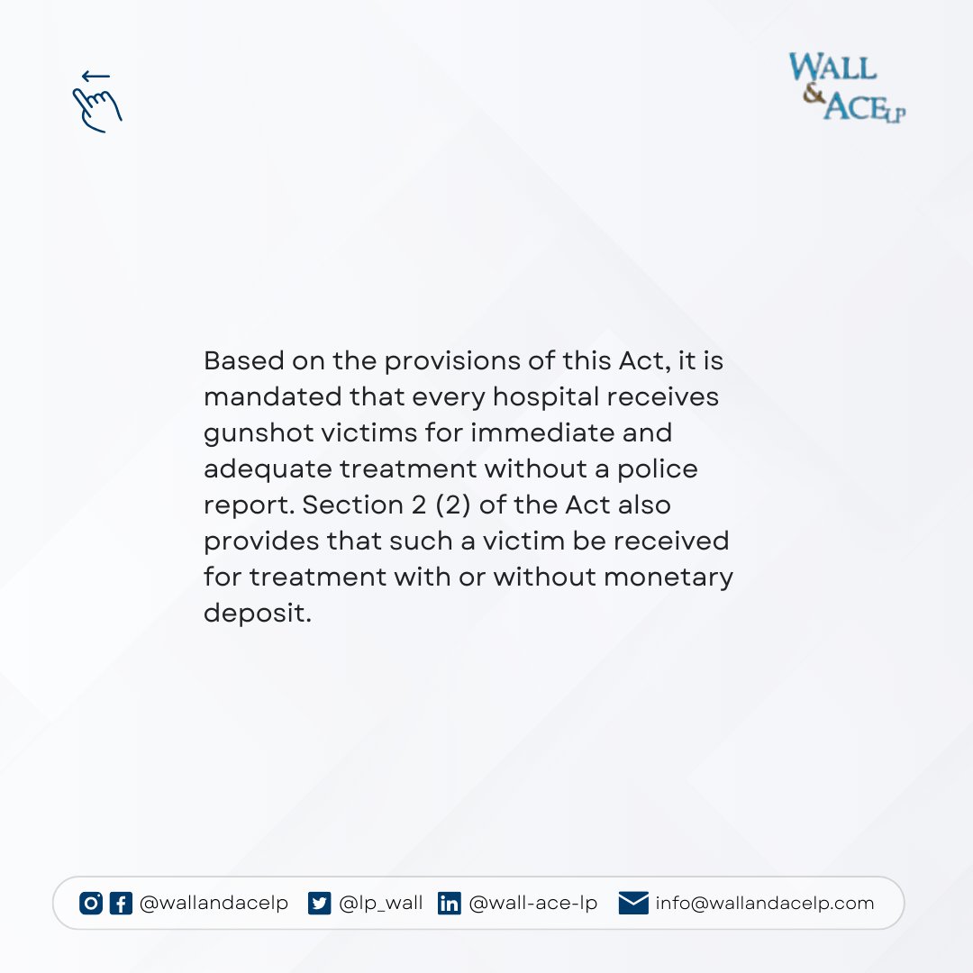 ⚖️ What's the law on treating gunshot victims in Nigeria? Get informed and spread the word! #MedicalLaw #NigeriaHealthcare #LegalRights #SpreadAwareness