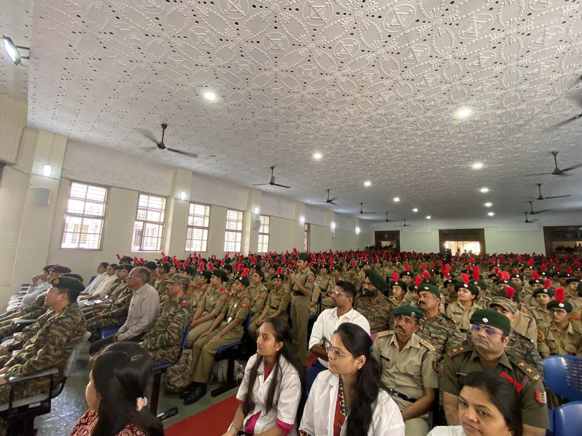 Youth for social impact as part of #ChangeFestNCC organized in partnership with NCC Group Rajkot  <a href="/HQ_DG_NCC/">National Cadet Corps</a> <a href="/UNICEFIndia/">UNICEF India</a> <a href="/MoHFW_GUJARAT/">Ministry of Health</a> for #AnemiaMuktBharat 

ChangeFest is an initiative focussing on social behaviour change for social impact. 

800+NCC cadets attending.