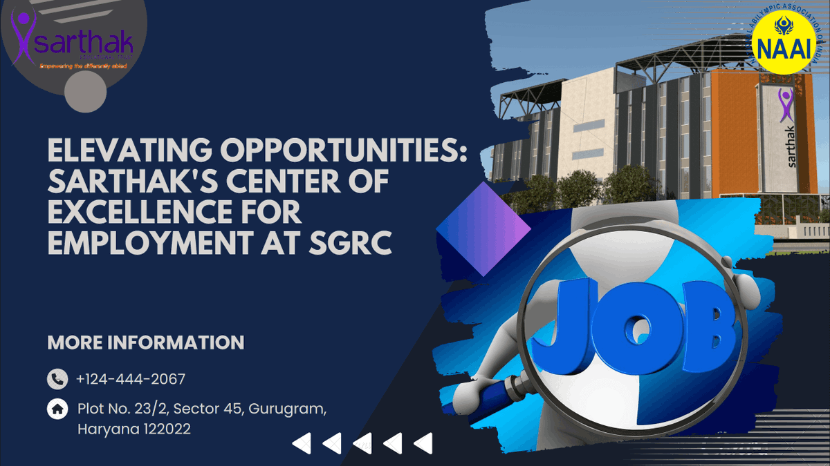 SarthakEducati2's tweet photo. Elevating Opportunities: Sarthak's Center of Excellence for Employment at SGRC
Read More- https://t.co/OmR3FeyFuO
Website- https://t.co/gsvo727Yoy π
Apply for Jobs- https://t.co/ka134Hz1Po π
Know more about SGRC - https://t.co/5Ns4RpJO4V π
#supportsarthak #sgrc #Employment https://t.co/2zTrH2YPVQ